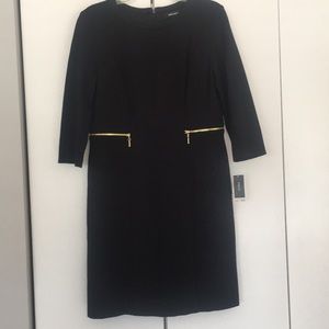 Nine West formal black dress stretchy NWT size 6